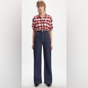 Ribcage wide leg jeans